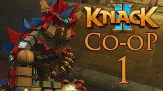 Knack 2 (Нэк 2) - кооперативное прохождение игры на русском - Глава 1-1 - Вторжение [#1] | PS4