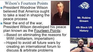 US History 2020: Unit 9, #3 Notes - The Treaty of Versailles