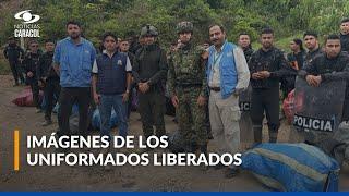 Liberan a uniformados que estaban secuestrados en El Plateado, Cauca