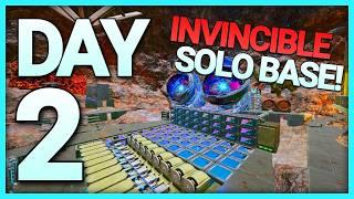 Day 2 Fortifying My INVINCIBLE SOLO BASE | Solo INX Ark PVP