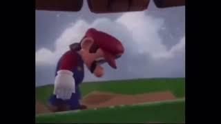 Super Sad Mario walking away from his Phone