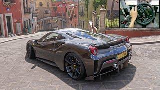 800HP Ferrari 488 Pista - Forza Horizon 5 | Thrustmaster T300RS gameplay