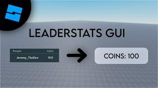 How to make a LEADERSTATS GUI | ROBLOX STUDIO (2024)