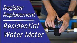 How to replace the register on a Metron Water Meter