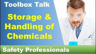 Storage & Handling of Chemicals - Toolbox Talk - safety training