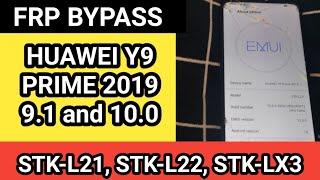 Huawei Y9 Prime 2019 Frp Bypass without pc 2021/ EMUI 10.1.1 version 9. 1 STK-L21, STK-L22,STK-LX3