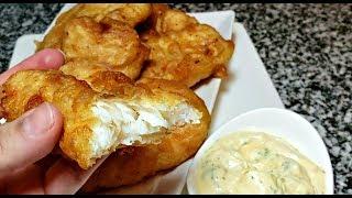 Easy Crispy Battered Fish Recipe | Lemon Herb Tartar Sauce Recipe