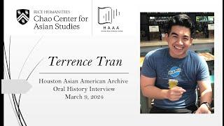 Interview with Terrence Tran | Houston Asian American Archive - Oral History Collection