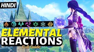 [Hindi] 3.1 UPDATED Elemental Reaction Full Guide - The Basics | Genshin Impact