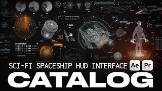 Sci-Fi HUD Elements Professional Creators Use | Pixflow's Spaceship HUD Interface Templates