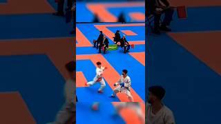 wow  amazing headshot (ippon) #shorts #karate #kumite #headshot #viral