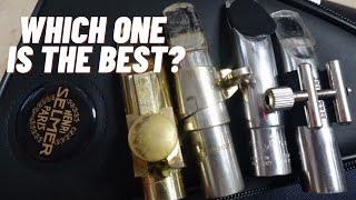 4 Professional Metal Mouthpieces Sound test. Beechler. Otto link, Brilhart, Berg larsen