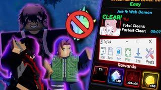 How To TinyTask NEW ACT 4 DEMON SLAYER RAID *NO MONARCHS* Anime Vanguards Roblox Update 0.5