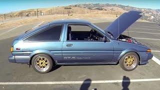 1985 Toyota Corolla GT-S AE86 (Blacktop 20v) - POV test drive