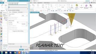 #NX CAM #PLANAR TEXT