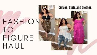 I'M BACK Y'ALL!! Fashion to Figure Try on Haul - Curves, Curls and Clothes