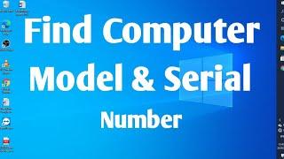 How To Find Computer Model and Serial Number of Windows10