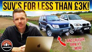 AFFORDABLE SUVS I'VE BOUGHT FOR LESS THAN £3,000! | High Peak Autos Marathon