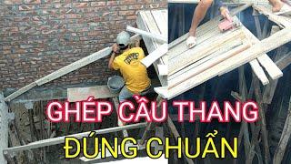 Clip3 LÀM THẾ NÀO Để Ghép Cốp Pha Cầu Thang Vuông HOW TO CONSTRUCTION Wood Staircase Formwork