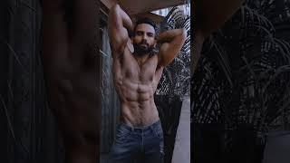 Lean and hairy fitness model#fitness #hunk #muscular #muscletv #shorts