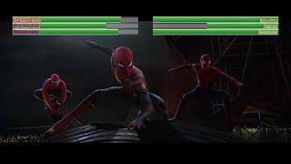 Spiderman, Spiderman, and Spiderman vs Electro, Lizard, and Sandman...with healthbars