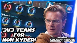 The Best Non-Kyber 3v3 Grand Arena Teams in Star Wars Galaxy of Heroes for September 2024!