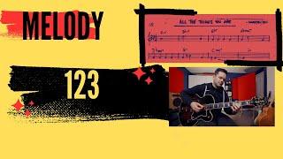 My jazz learning process: melody 123