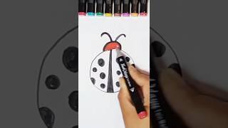 Ladybug Drawing  Fast Sketching | How to Draw Ladybug | Aiman Drawings