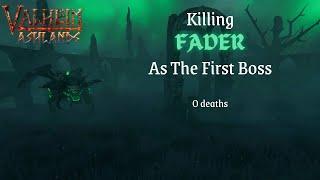 Valheim | Killing Fader as the first boss - 0 deaths