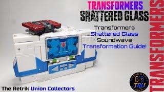 Transformers Shattered Glass Soundwave Transformation Guide!
