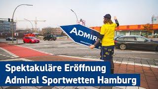 Spektakuläre Admiral Sportwetten Eröffnung in Hamburg | SignSpin