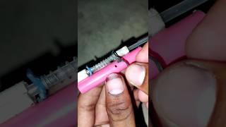 How To Make A Simple Mini Pen With Spring Gun #shorts #pengun