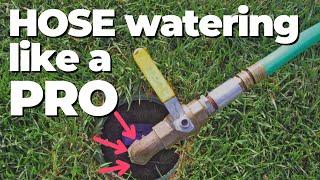 How to Connect a Garden Hose to Sprinkler System With a Quick Coupling Valve