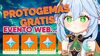 NUEVO EVENTO WEB LIMITADO - PROTOGEMAS GRATIS!!! - GENSHIN IMPACT