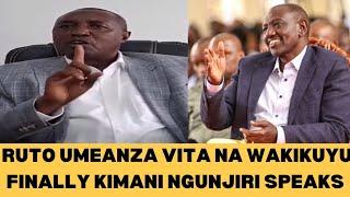 KWISHA! Wewe Ruto Ni Mnyama na Umeanza Vita na Wakikuyu Kimani Ngunjiri Speaks After Gachagua Fired