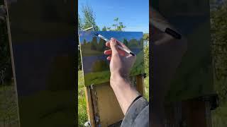 Озеро Шунганское. Холст, масло.