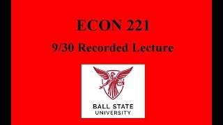 9/30 Recorded Class Lecture