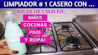  Cómo hacer un LIMPIADOR MULTIUSOS / podrás limpiar BAÑOS, COCINAS, PISOS Y ROPAS.