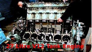 Engine Strip Down - V12 Rolls Royce Tank Engine  how broken?? Tinkering Tuesday