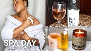 RELAXING At Home PAMPER ROUTINE 2021 | OSEA, Dry Brushing, & More | SELF CARE DAY | TAM KAM