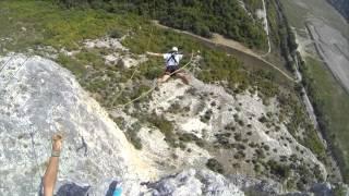 Иван Дунаев Змеиное ущелье Rope Jumping with Skyline X Team in Crimea