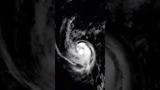 24 hour satellite imagery of hurricane Margot #weather #hurricane #viral #sky