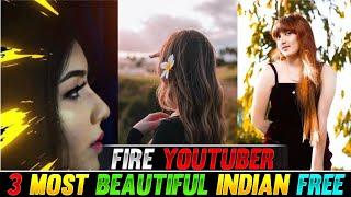 3 Most Beautiful Indian Female Yt Of Free Fire | #shorts #freefireshorts