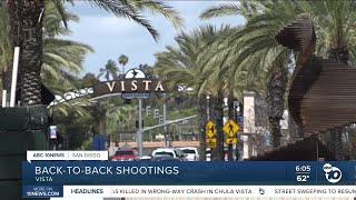 Sheriff investigating back-to-back shootings in Vista