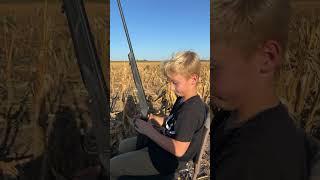 My son finally shooting birds in flight!! Best day ever full video dropping Sunday!    #hunting