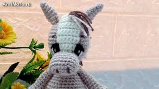 Амигуруми: схема Ослик. Игрушки вязаные крючком - Free crochet patterns.