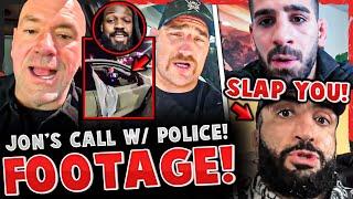FOOTAGE RELEASED of Jon Jones CALL w/ POLICE! (MMA COMMUNITY REACTS!) Ilia Topuria & Belal Muhammad!