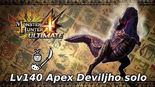 MH4U Lv140 Apex Deviljho solo - 12'21''33