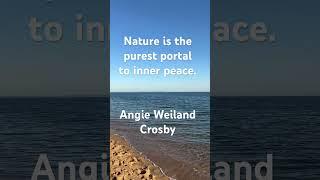 Nature is the purest portal to inner peace. - Angie Weiland Crosby  #quotes #shorts