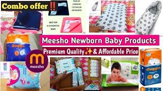 Meesho Newborn Baby Products Haul | Good quality Product | Rashes free Diapers | must have Products